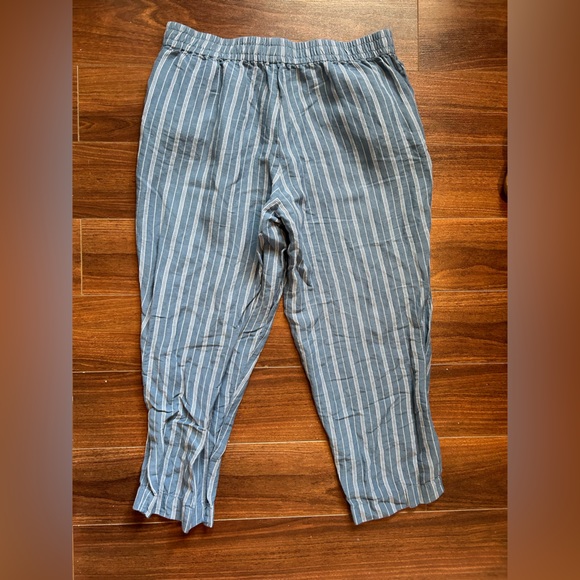 Linen-Blend Track Trousers in Stripe - Picture 5 of 8